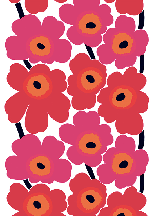 Marimekko's Unikko fabric by Maija Isola.